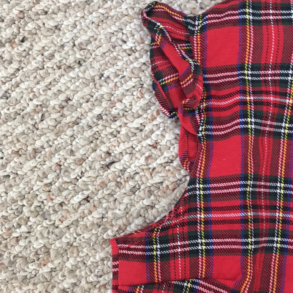 Women’s Red Plaid Dress - Picture 2 of 5